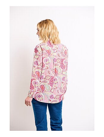 Tunique ample longue imprimé cachemire