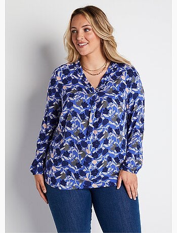 Tunique ample longue imprimé floral - Afibel