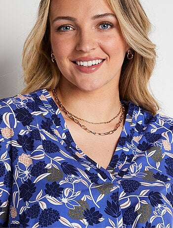 Tunique ample longue imprimé floral - Afibel