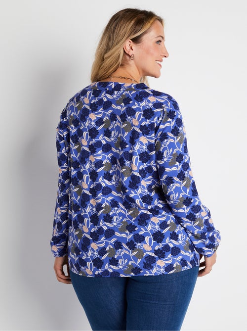 Tunique ample longue imprimé floral - Afibel - Kiabi