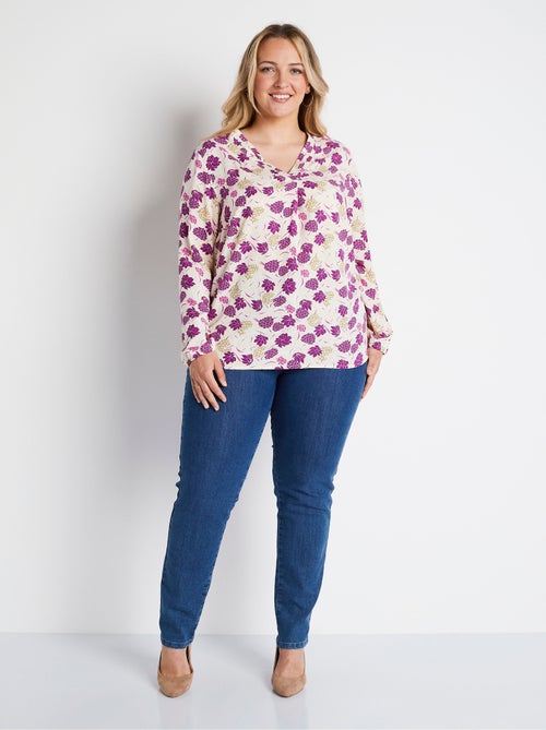 Tunique ample longue imprimé floral - Afibel - Kiabi