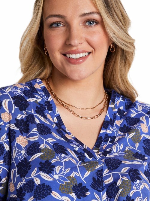 Tunique ample longue imprimé floral - Kiabi