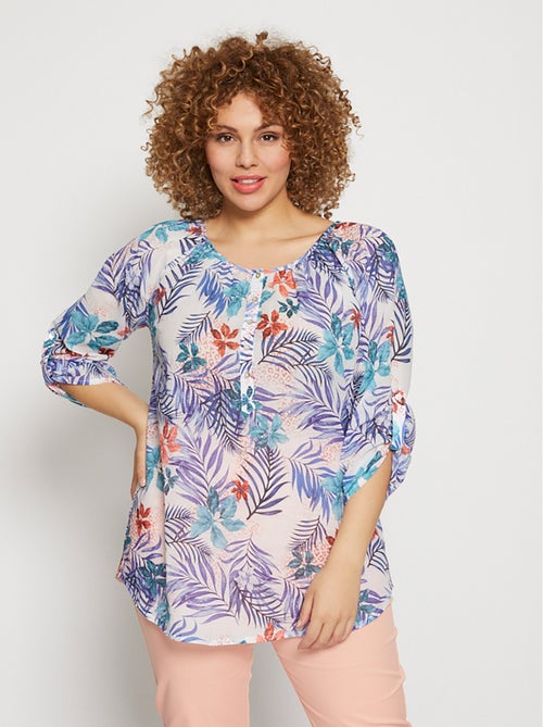Tunique ample longue manches 3/4 - AFIBEL - Kiabi
