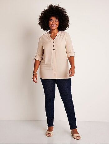 Tunique ample longue manches 3/4