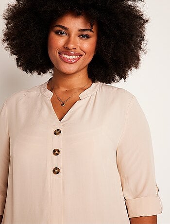 Tunique ample longue manches 3/4