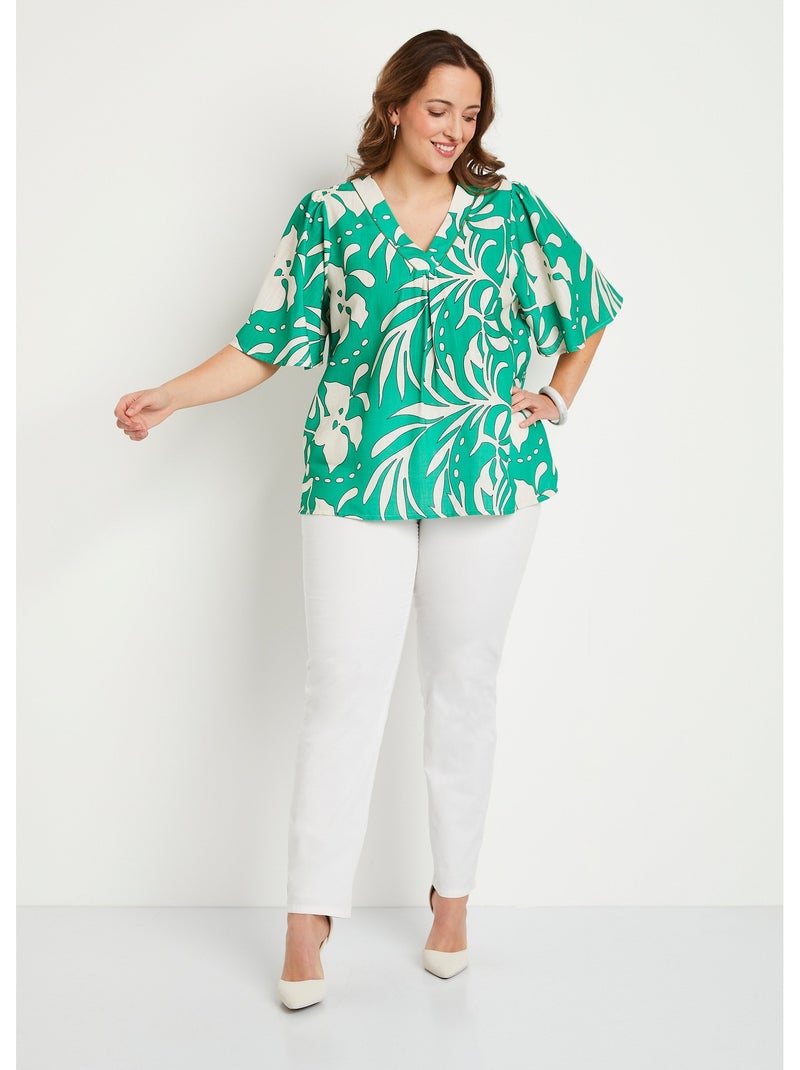 Tunique ample longue Vert - Kiabi