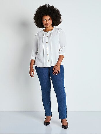 Tunique ample mi longue col rond