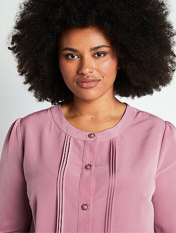 Tunique ample mi longue col rond