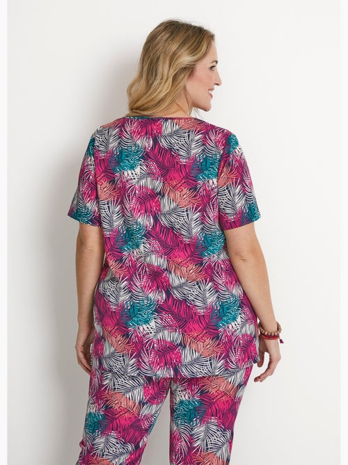 Tunique ample mi-longue en tissu crêpe - Afibel - Kiabi