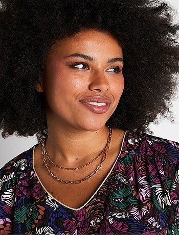 Tunique ample mi-longue imprimée