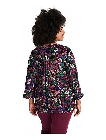 Tunique ample mi-longue imprimée