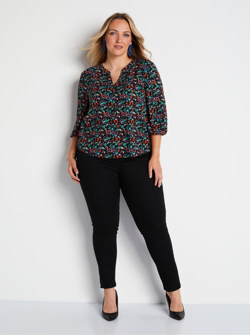 Tunique ample mi-longue manches 3/4 - Kiabi