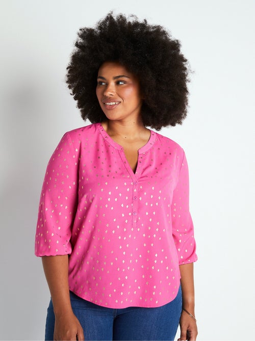Tunique ample mi-longue manches 3/4 - Kiabi