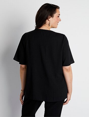 Tunique ample mi-longue manches papillon