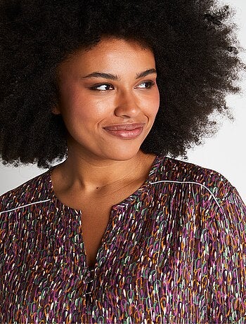 Tunique ample mi-longue unie ou imprimée - Afibel