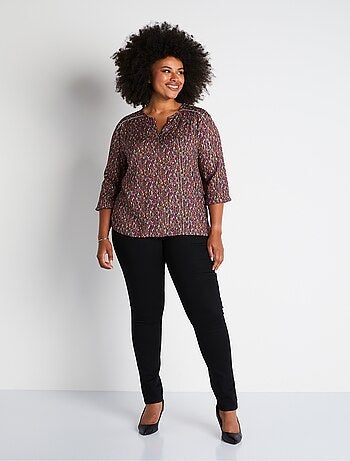 Tunique ample mi-longue unie ou imprimée