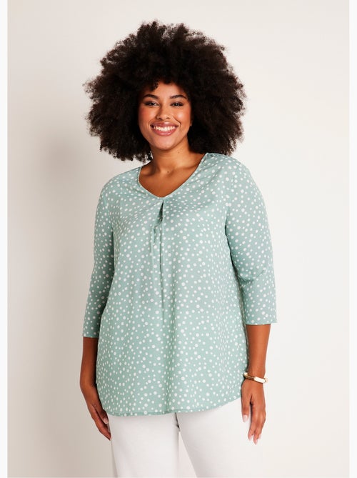 Tunique ample plissée dos mi-longue - Afibel - Kiabi