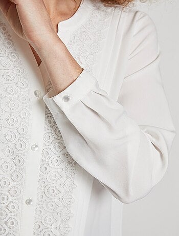 Tunique avec fantaisie dentelle - Afibel