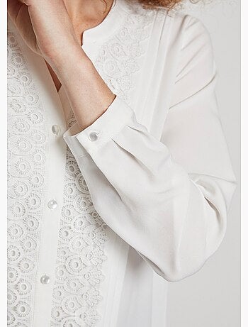 Tunique avec fantaisie dentelle - Afibel