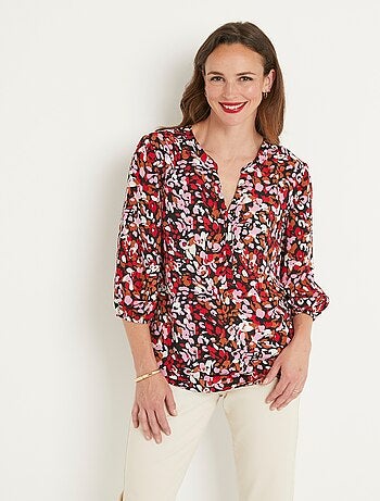 Tunique boutonnée ample longue - Afibel