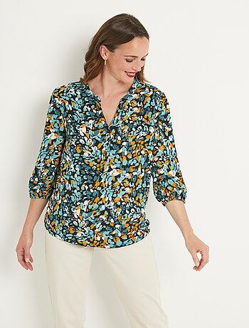 Tunique boutonnée ample longue