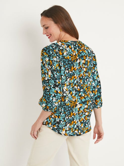 Tunique boutonnée ample longue - Kiabi