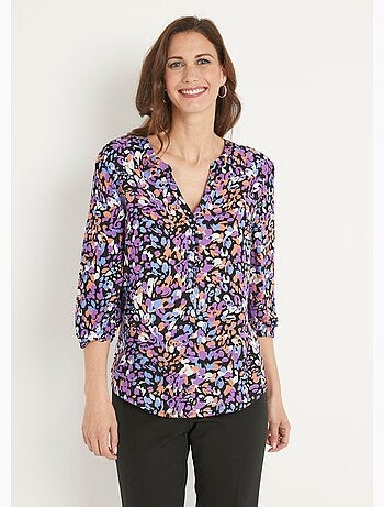 Tunique boutonnée ample longue