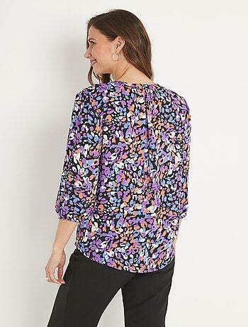 Tunique boutonnée ample longue