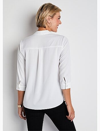 Tunique boutonnée avec lavallière - Afibel