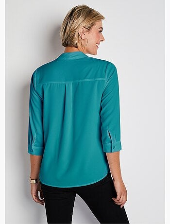 Tunique boutonnée avec lavallière - Afibel