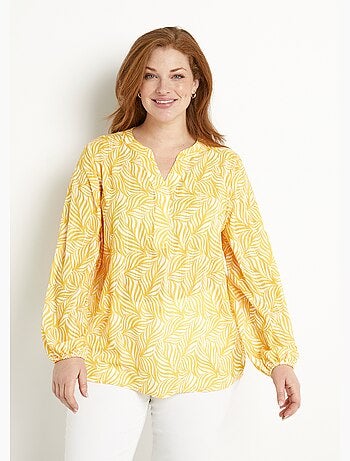 Tunique boutonnée longue manches 3/4 - Afibel