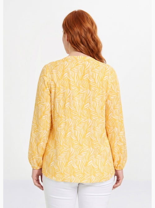 Tunique boutonnée longue manches 3/4 - Afibel - Kiabi
