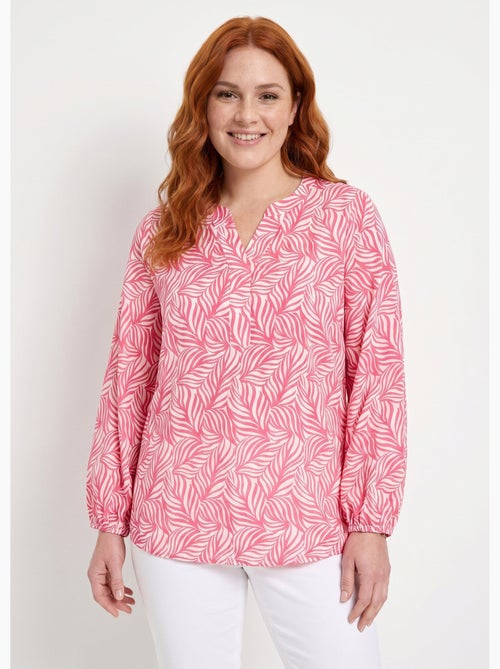 Tunique boutonnée longue manches 3/4 - Afibel - Kiabi