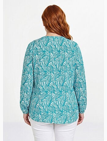 Tunique boutonnée longue manches 3/4 - Afibel