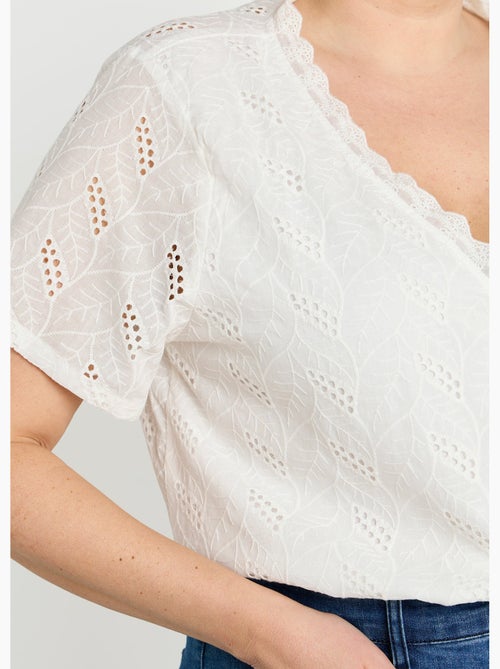 Tunique broderie anglaise, encolure v - afibel - Kiabi Tunique broderie anglaise, encolure v - afibel - Kiabi