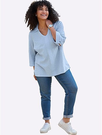 Tunique Col Chemise Ouvert - Taille Standard - Sheego