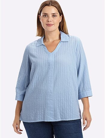 Tunique Col Chemise Ouvert - Taille Standard - Sheego