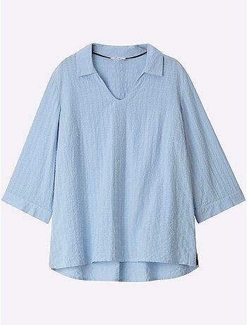 Tunique Col Chemise Ouvert - Taille Standard - Sheego