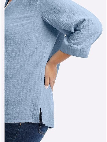 Tunique Col Chemise Ouvert - Taille Standard - Sheego