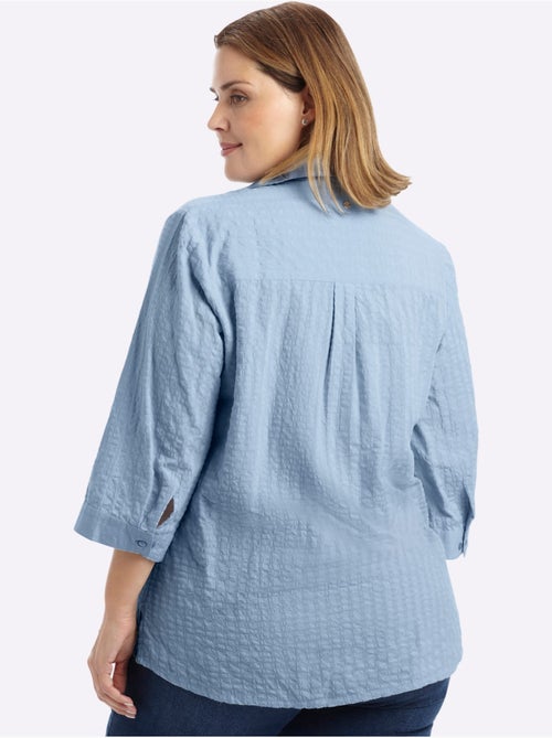 Tunique Col Chemise Ouvert - Taille Standard - Sheego - Kiabi