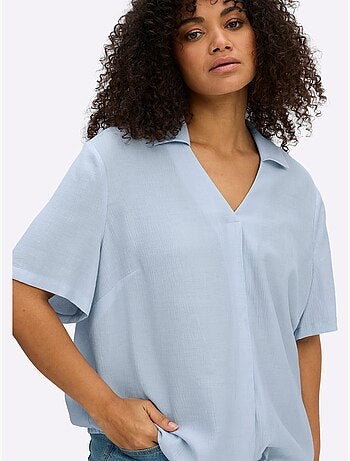 Tunique Col Polo Avec Encolure En V - Taille Standard - Sheego