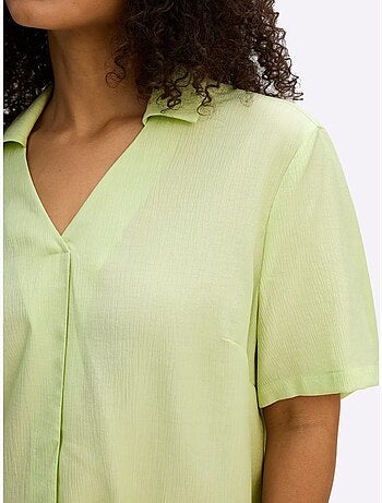Tunique Col Polo Avec Encolure En V - Taille Standard - Sheego
