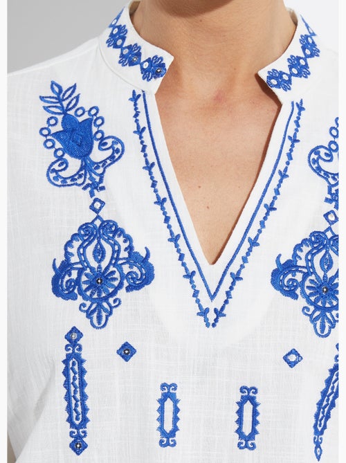 Tunique coton broderies et sequins - afibel - Kiabi Tunique coton broderies et sequins - afibel - Kiabi