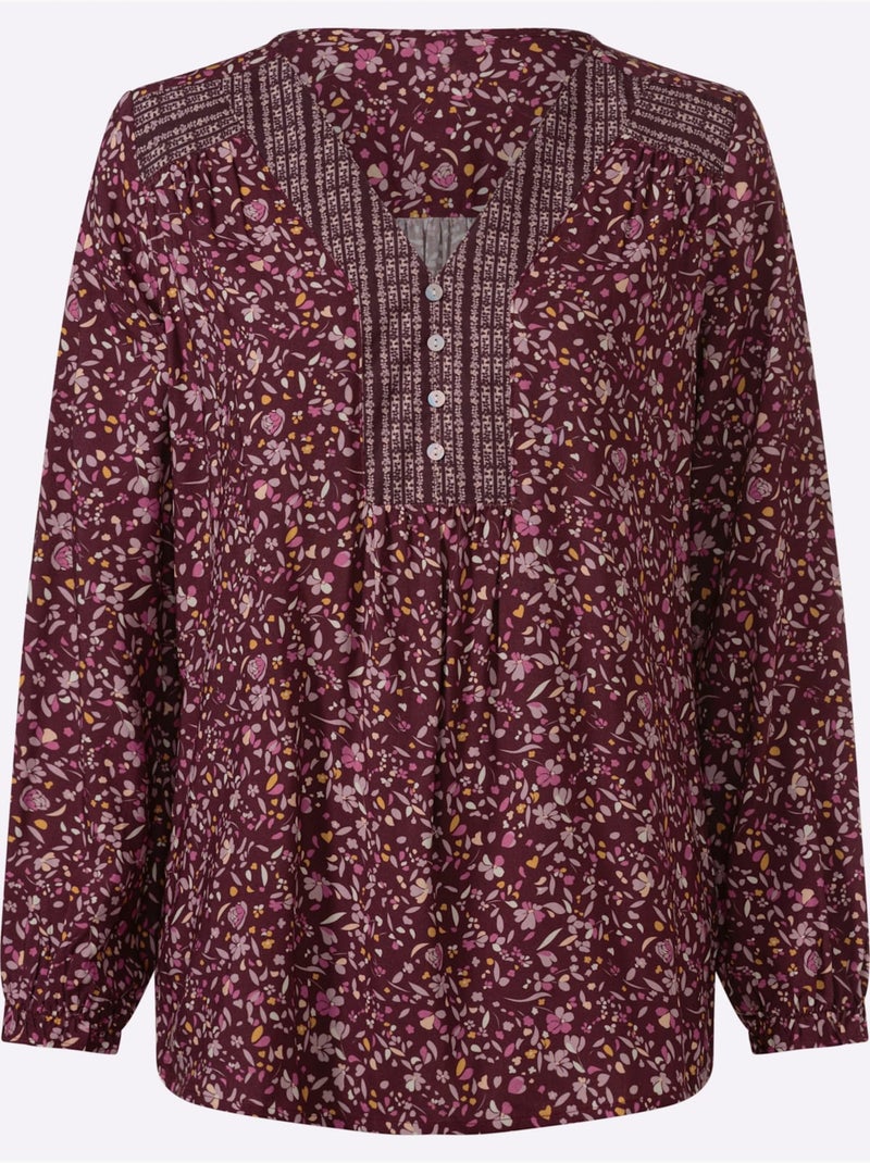 Tunique Coupe Affinante - Taille Standard - Witt Bordeaux - Kiabi