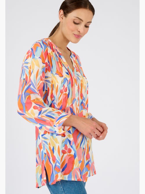 Tunique créponnée pure viscose - Damart - Kiabi