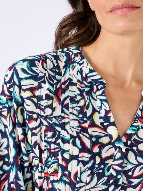 Tunique créponnée pure viscose - Damart - Kiabi