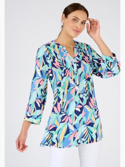 Tunique créponnée pure viscose - Damart - Kiabi