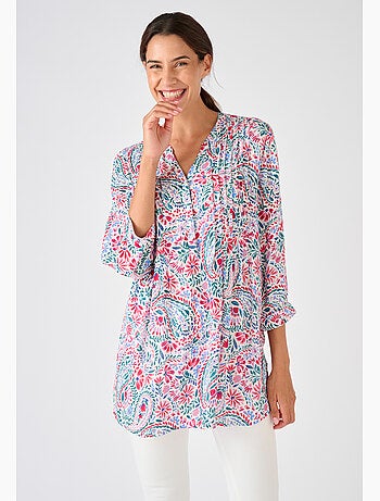 Tunique créponnée pure viscose - Damart