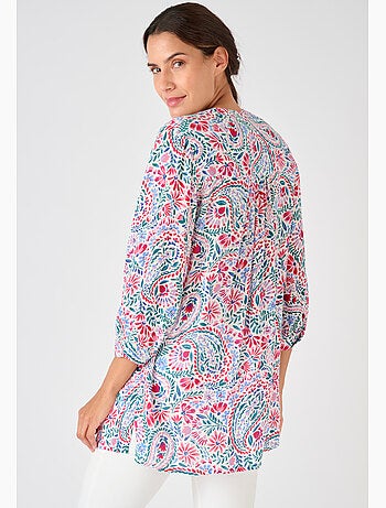 Tunique créponnée pure viscose - Damart