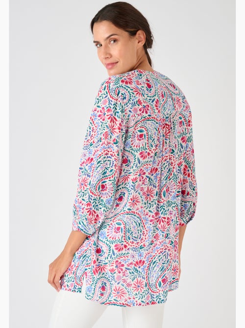 Tunique créponnée pure viscose - Damart - Kiabi